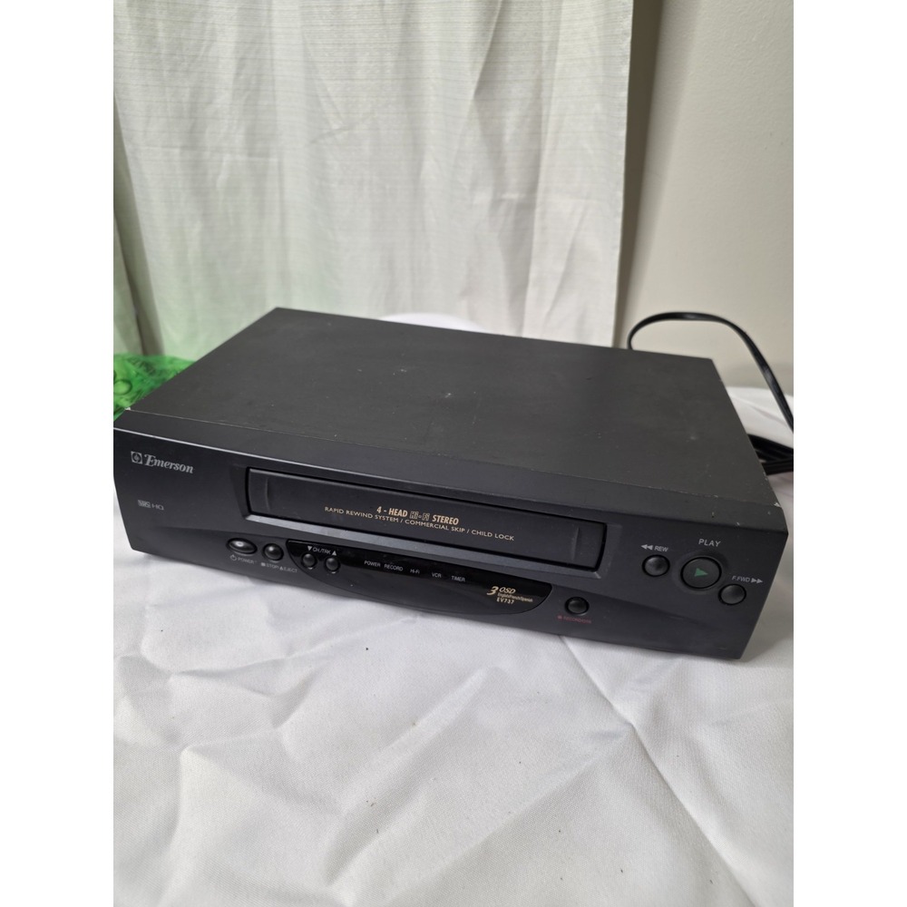 Emerson Model EV 737 VCR/VHS Player - No Remote Fully Tested And Working